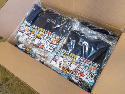 Team Color Shirts in a Box